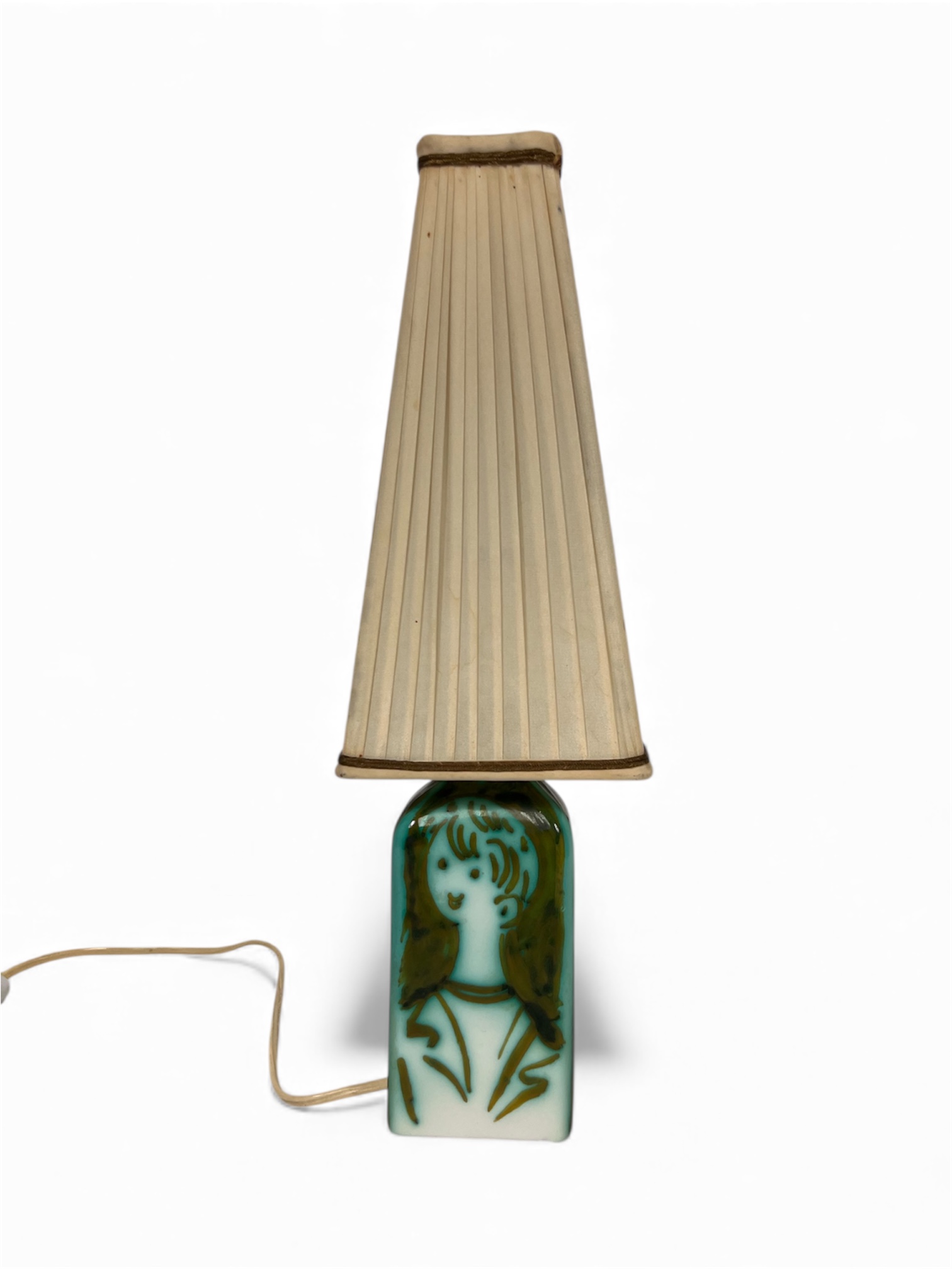 Alessio Tasca Raymor Model 1402 Italian Mid Century Ceramic Table Lamp