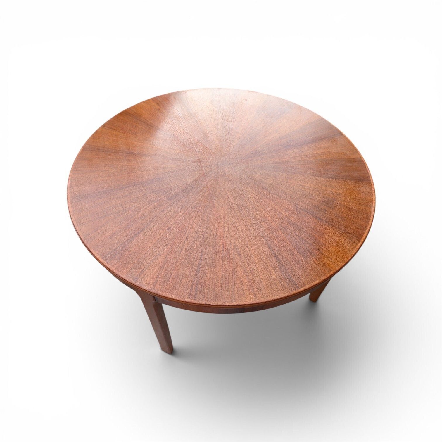 Carl Malmsten Samsas Round Coffee Table, Swedish Mid-Century, 100 cm Diameter